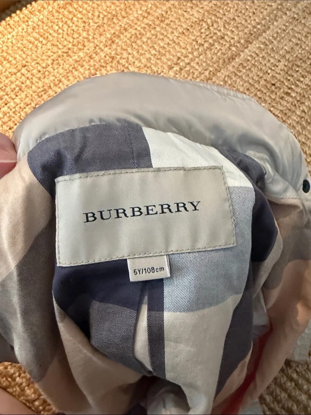 Burberry Light Gray Utility Jacket with Snap Pockets